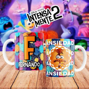 Taza personalizada de Intensamente 2 – Ansiedad (0289)