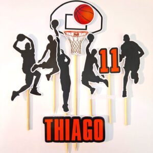 Topper de torta personalizado de Basketball