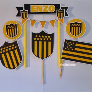 Topper de torta personalizado de Peñarol