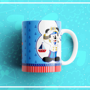 Taza personalizada de Mickey Marinero