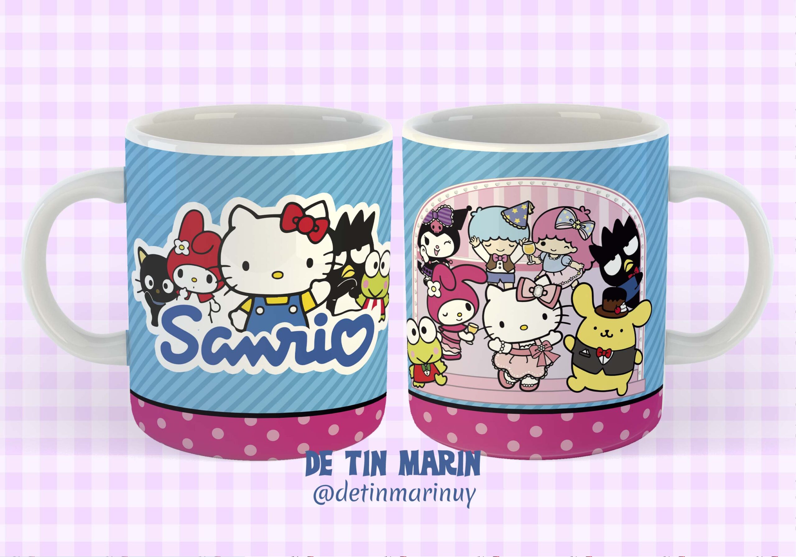 Taza de Sanrio - Hello Kitty y sus amigos