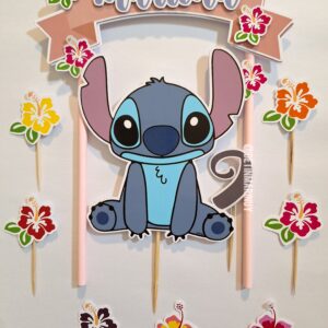 Topper de torta de Stitch Personalizado