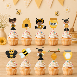 Toppers de Cupcakes Muffins de Abejitas
