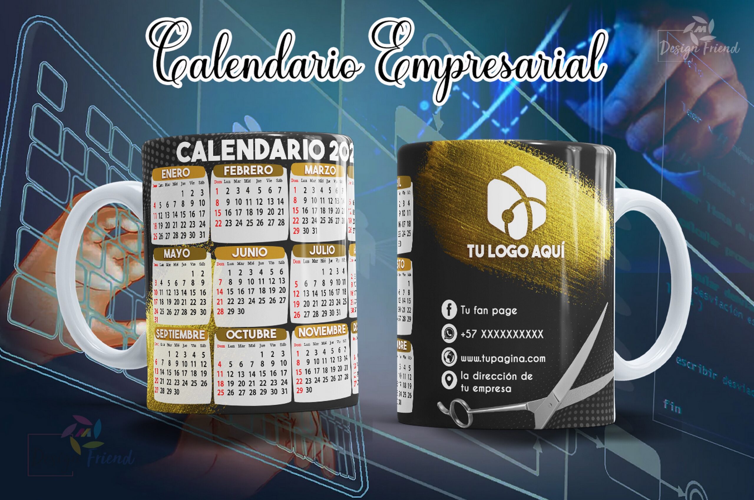 Tazas con calendarios 2026 personalizadas - Imagen 13