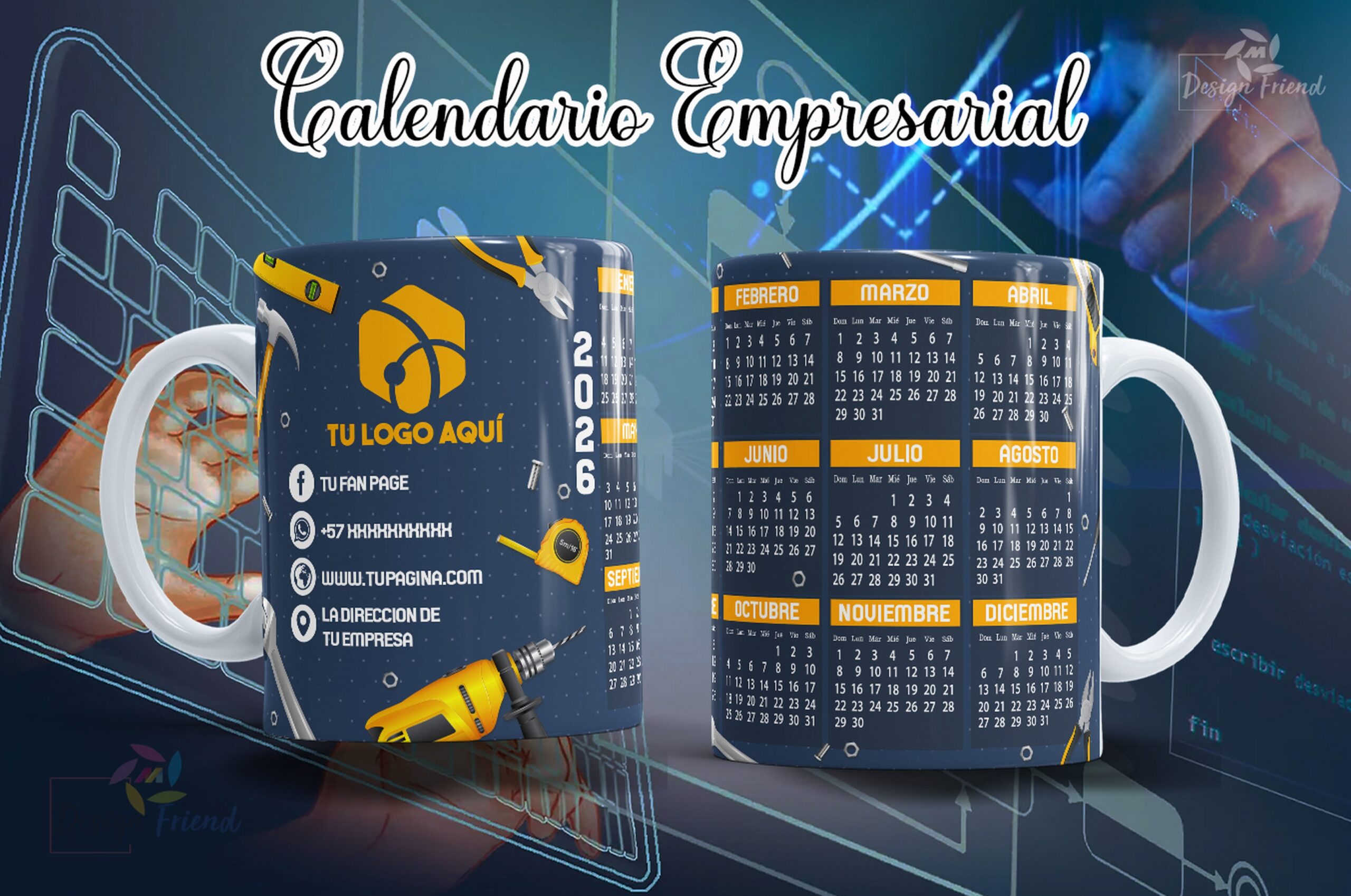 Tazas con calendarios 2026 personalizadas - Imagen 7