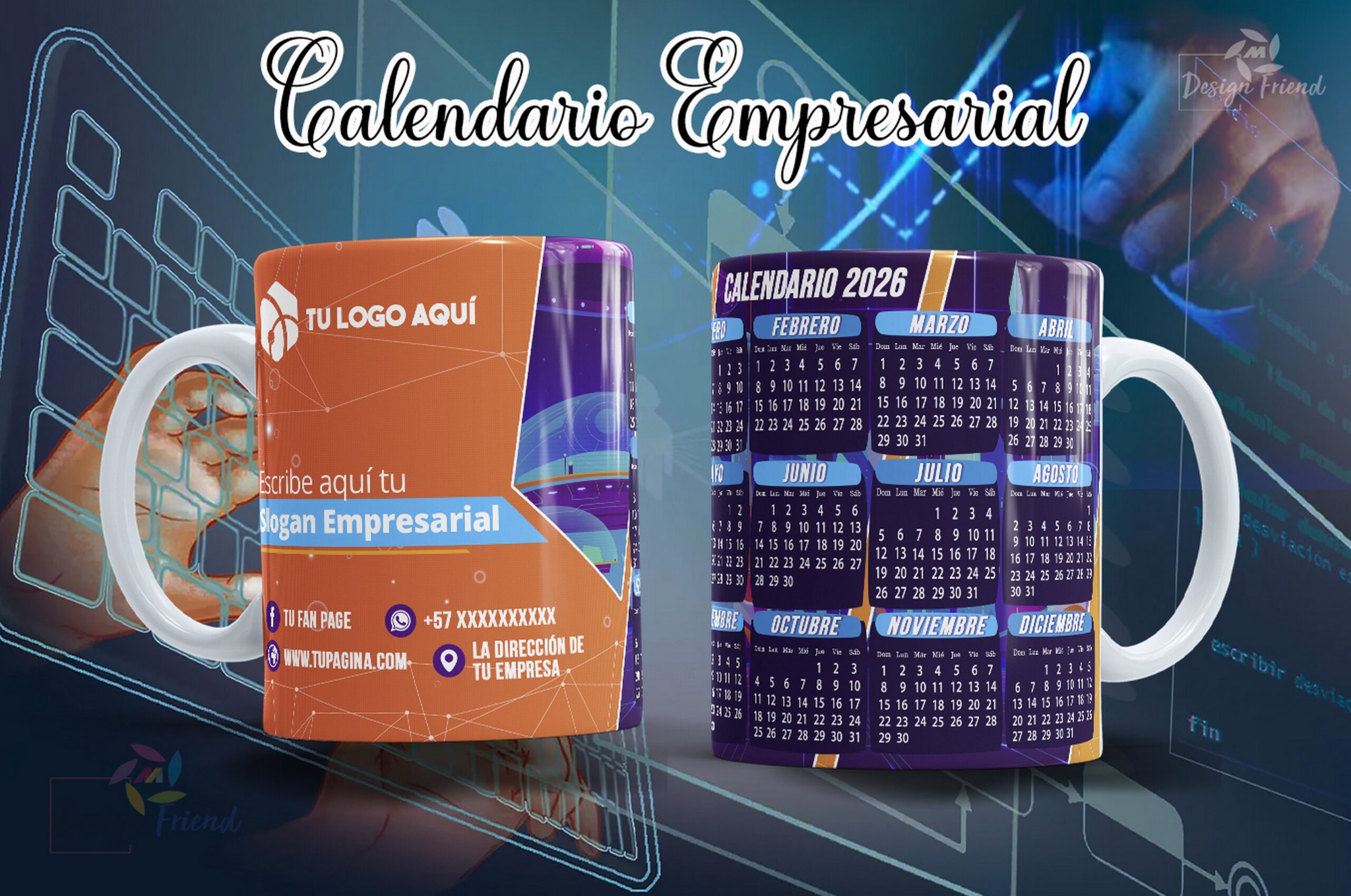Tazas con calendarios 2026 personalizadas - Imagen 11