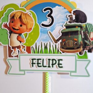 Topper de torta personalizado de el Gran Camión