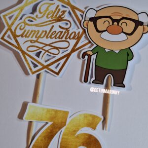 Topper de torta personalizado para abuelos
