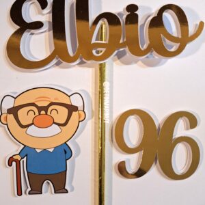 Topper de torta personalizado para abuelos