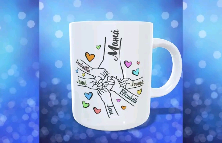 Taza personalizada Manitos - Día de la Madre (0371) - Imagen 4