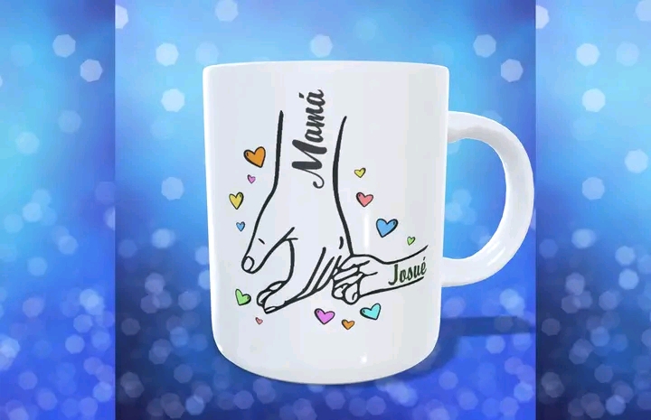Taza personalizada Manitos - Día de la Madre (0371) - Imagen 3