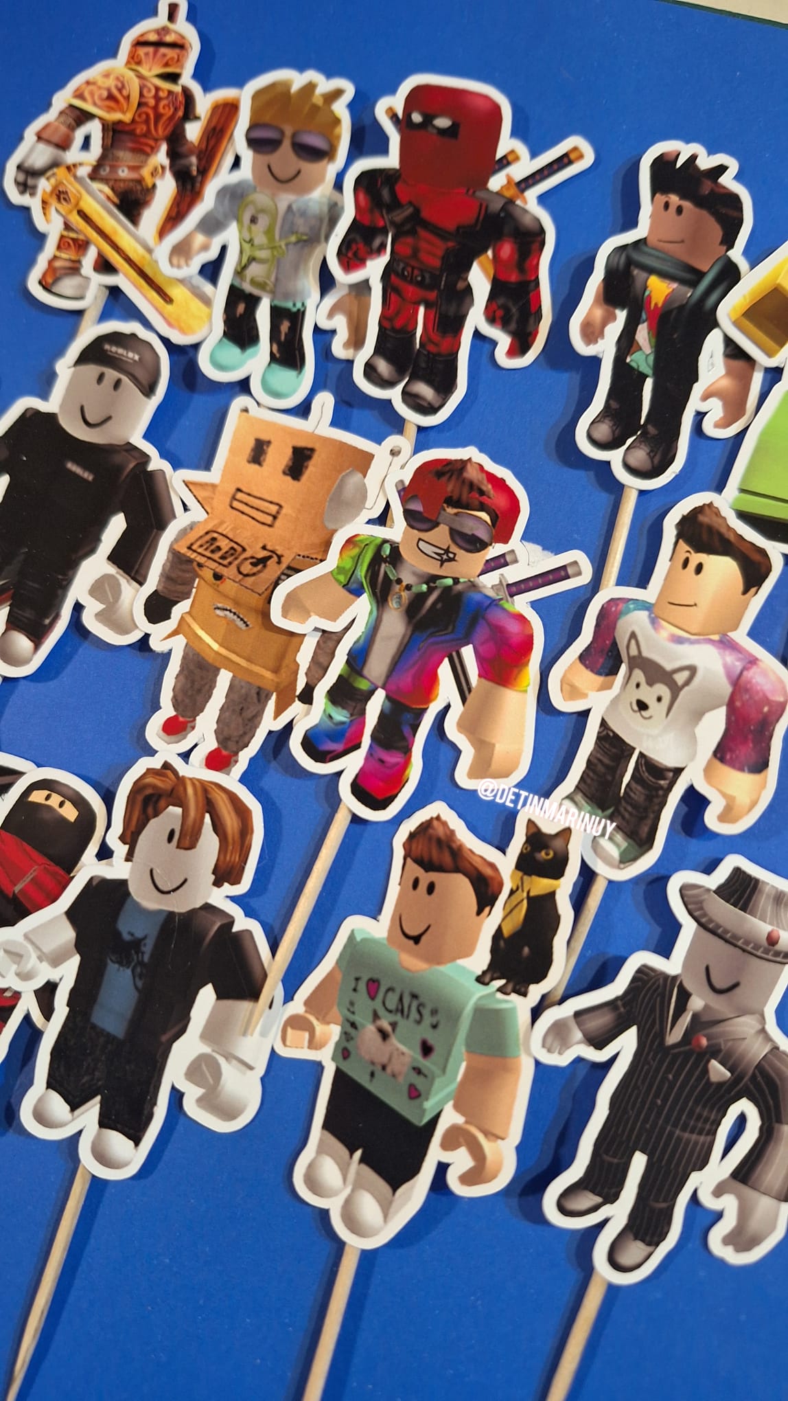 Topper de cupcakes de Roblox