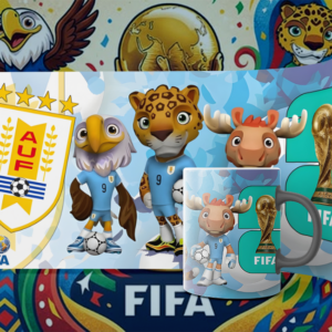Tazas de Uruguay y selecciones del Mundial 2026 (0378)