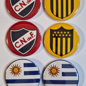 Pines de Cuadros de Futbol - Nacional - Peñarol - 10 unidades