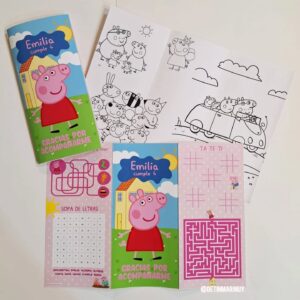 Tripticos con actividades y dibujos personalizados