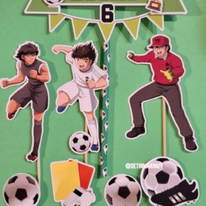 Topper de torta de Captain Tsubasa personalizado
