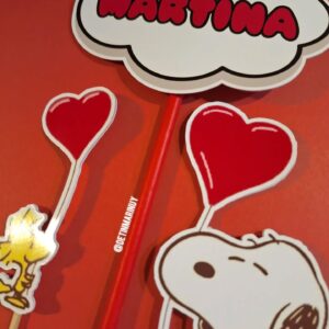 Topper de torta de Snoopy