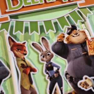 Topper de torta de Zootopia