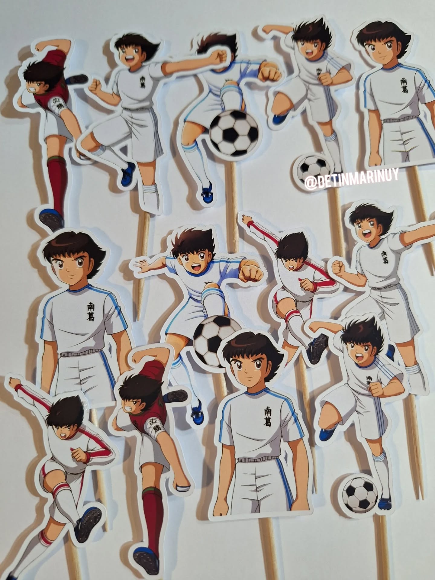 Toppers de torta y cupcakes de Captain Tsubasa - Imagen 6