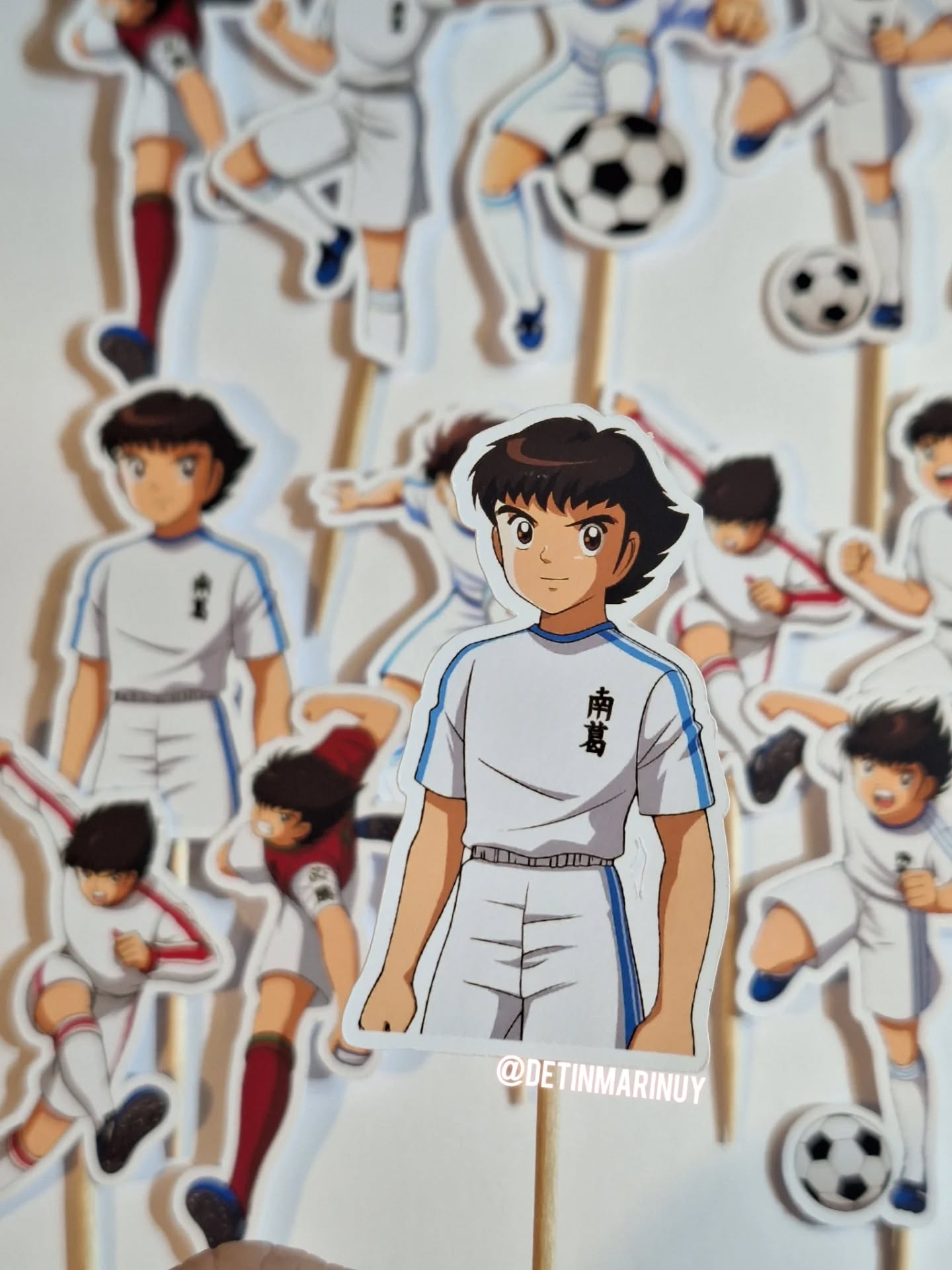 Toppers de torta y cupcakes de Captain Tsubasa - Imagen 7
