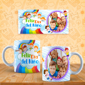 taza del dia del niño personalizada con foto