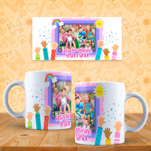 taza del dia del niño personalizada con foto