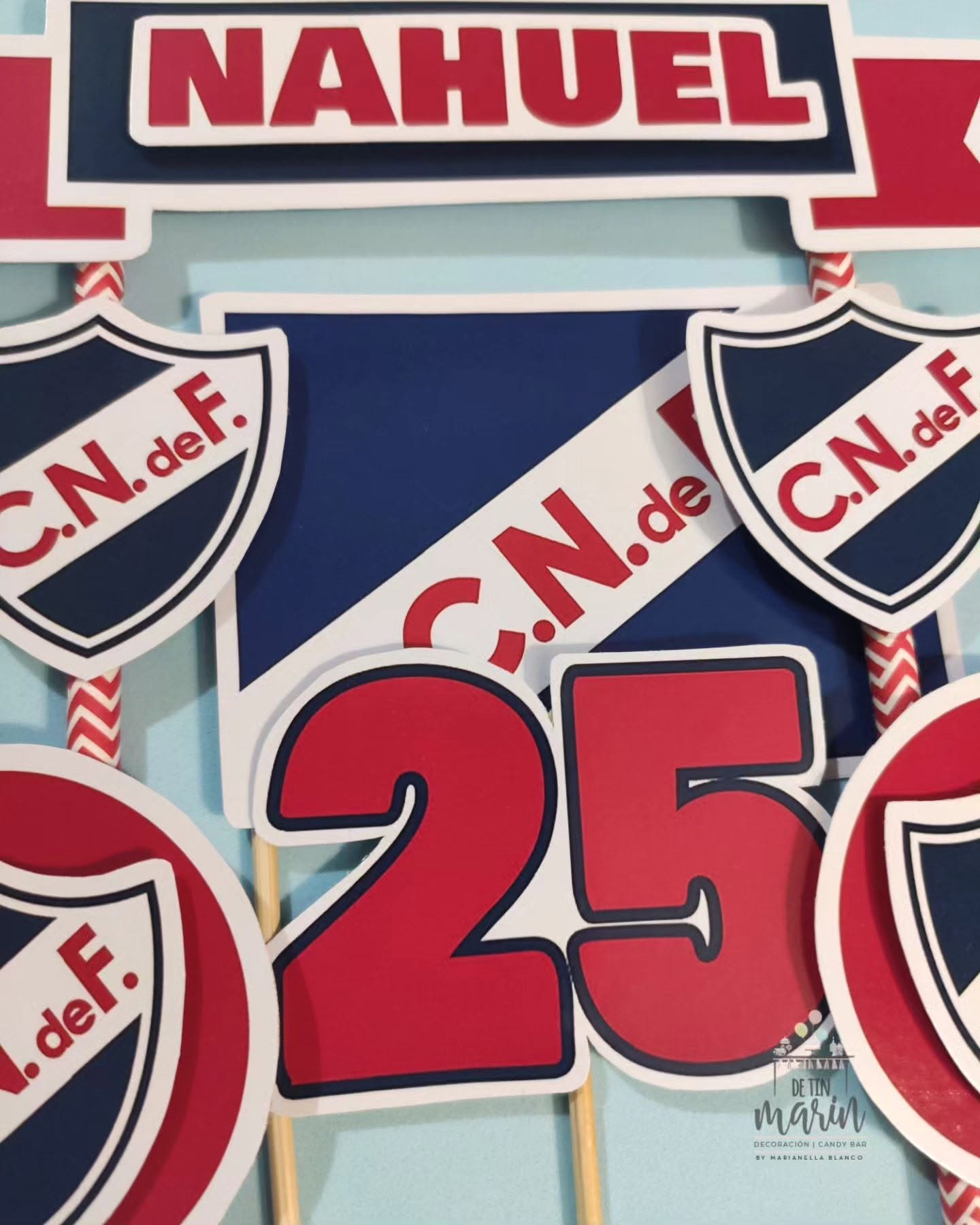 Topper de torta de Nacional personalizado
