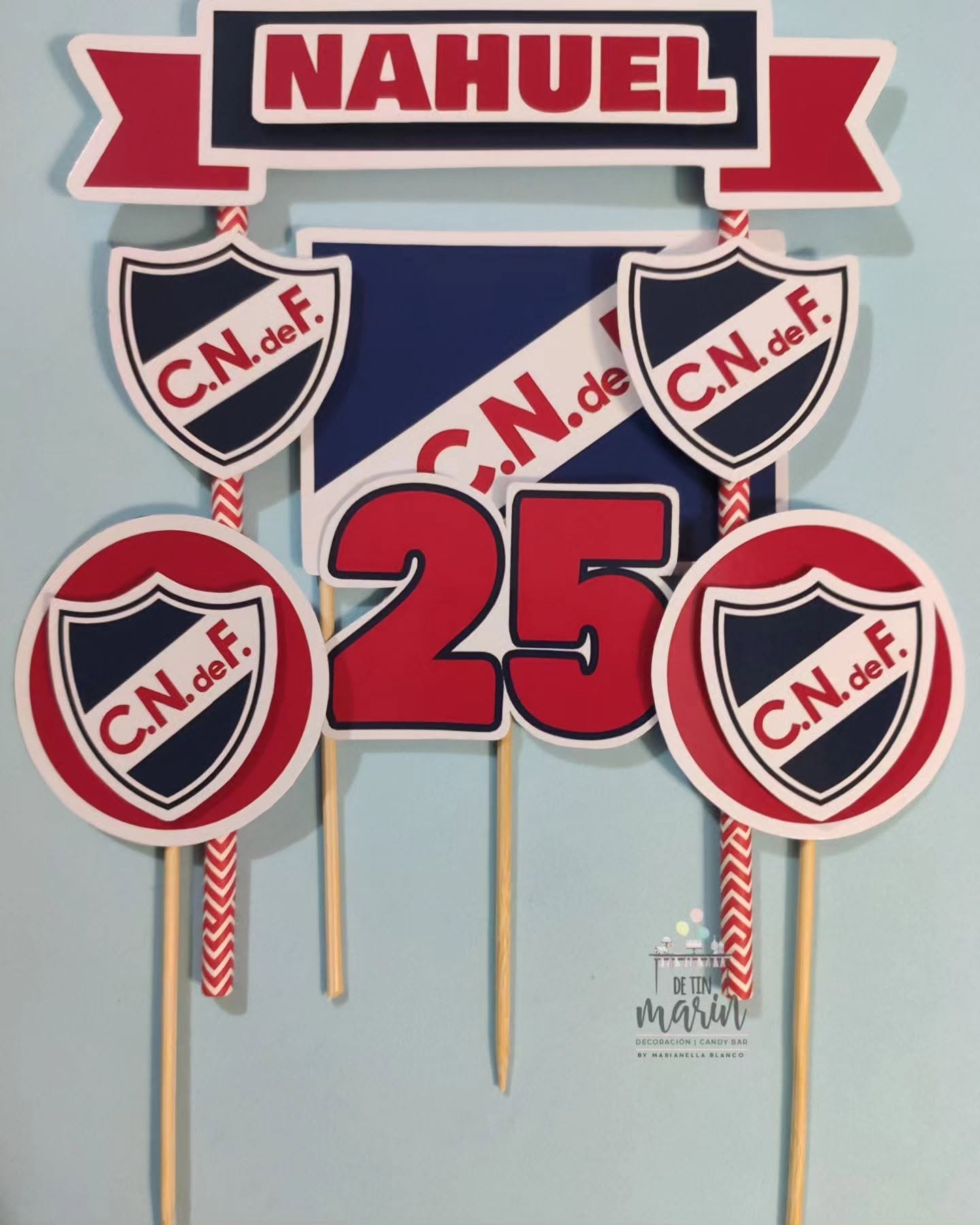 Topper de torta de Nacional personalizado
