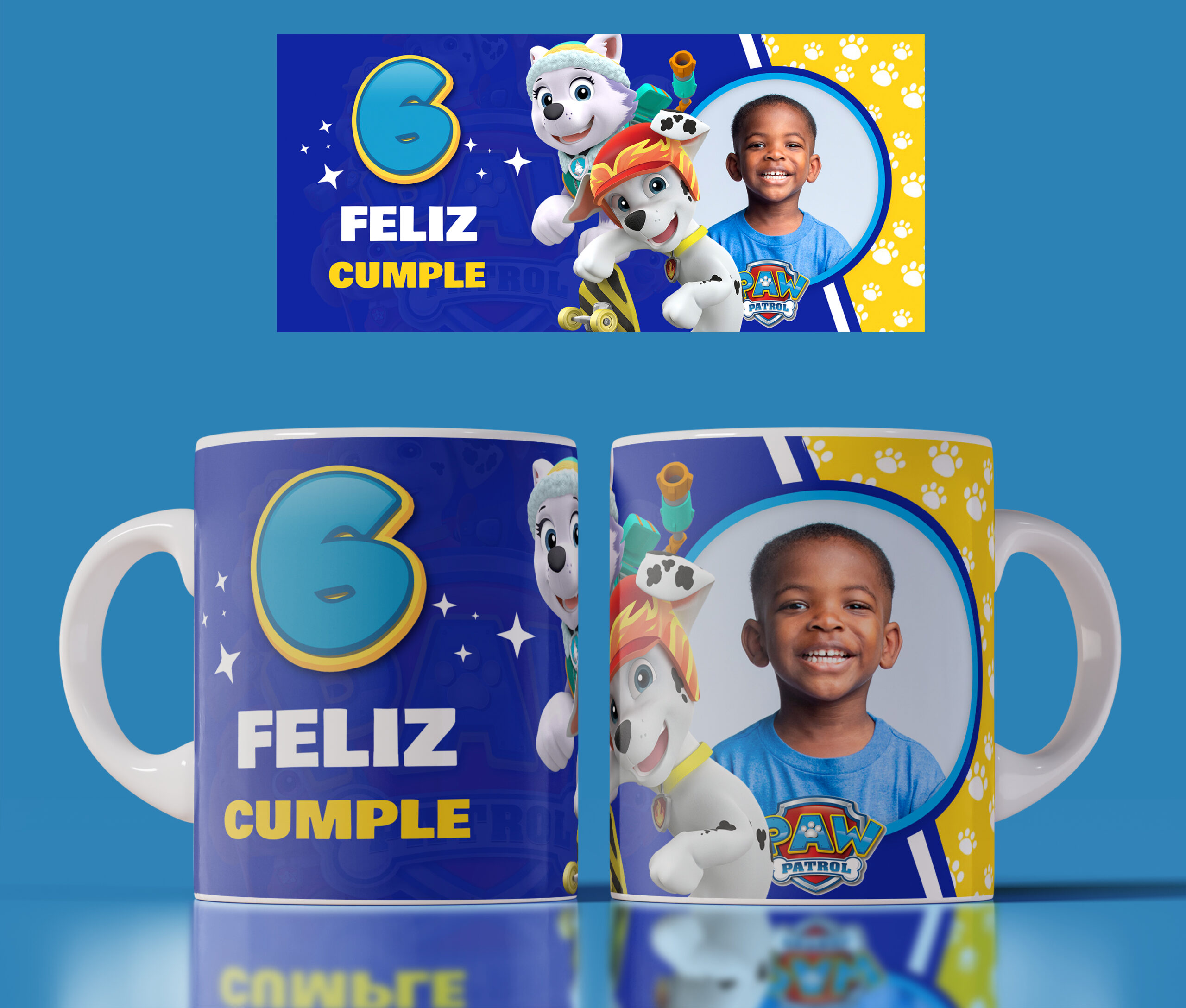 Taza de Paw Patrol personalizada