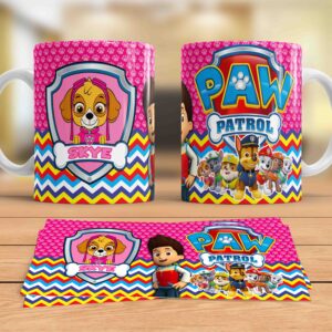 Tazas de Personajes Paw Patrol Personalizadas (0401)