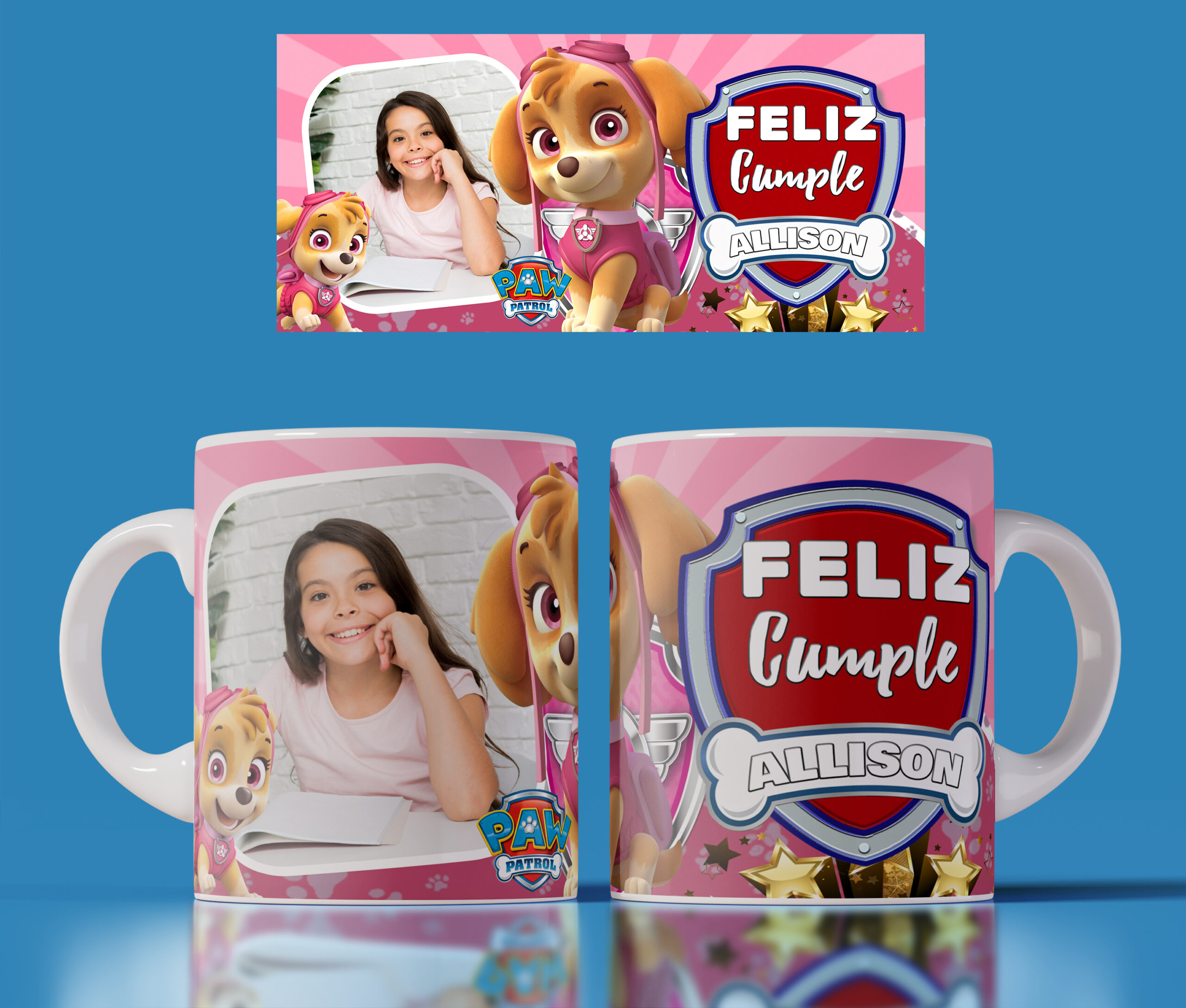 Taza de Paw Patrol personalizada