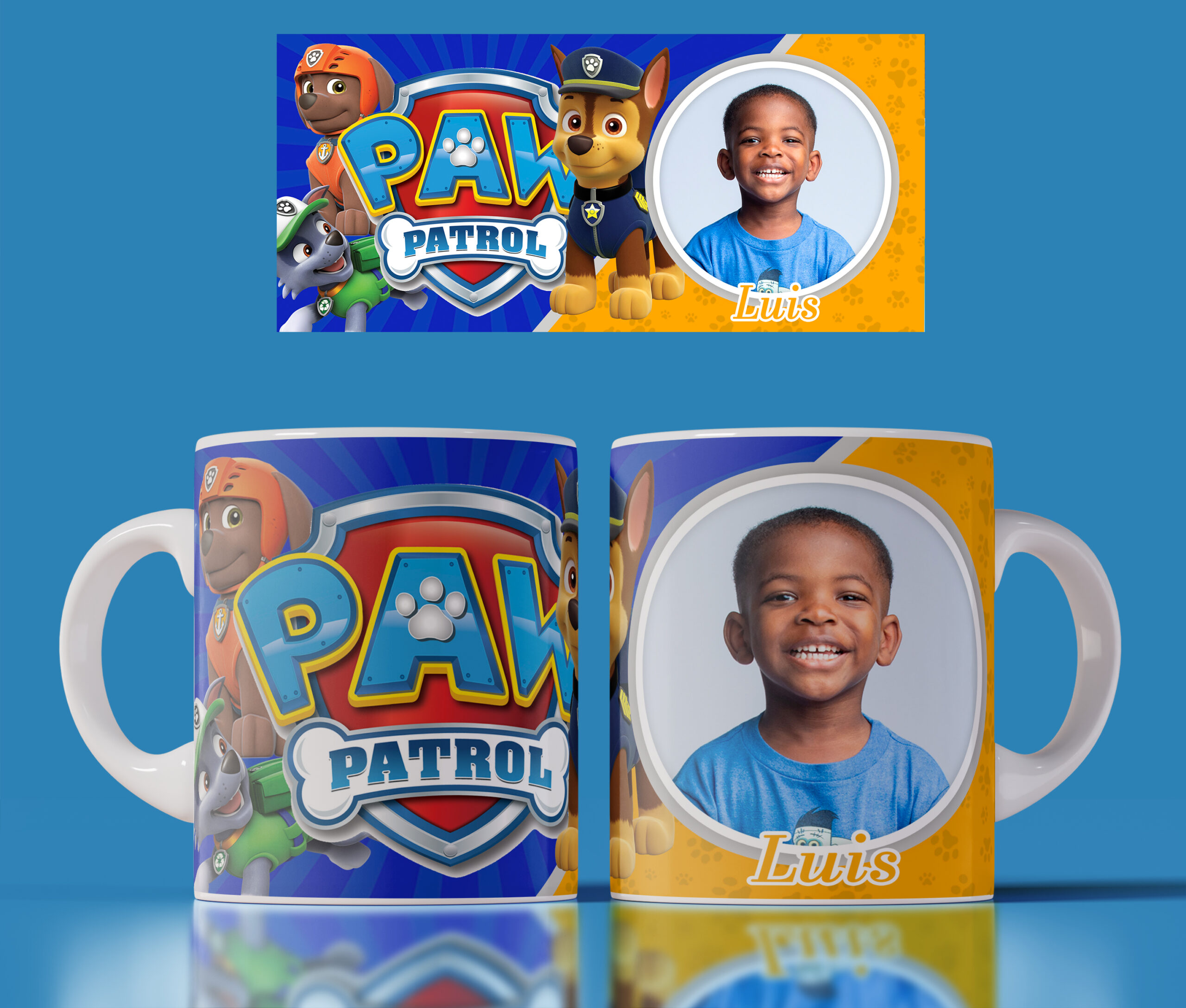 Taza de Paw Patrol personalizada
