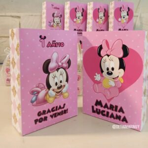Bolsitas para Sorpresitas de Minnie bebé rosa Personalizadas