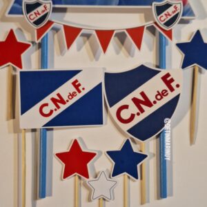 Topper de torta de Nacional Feliz Cumple