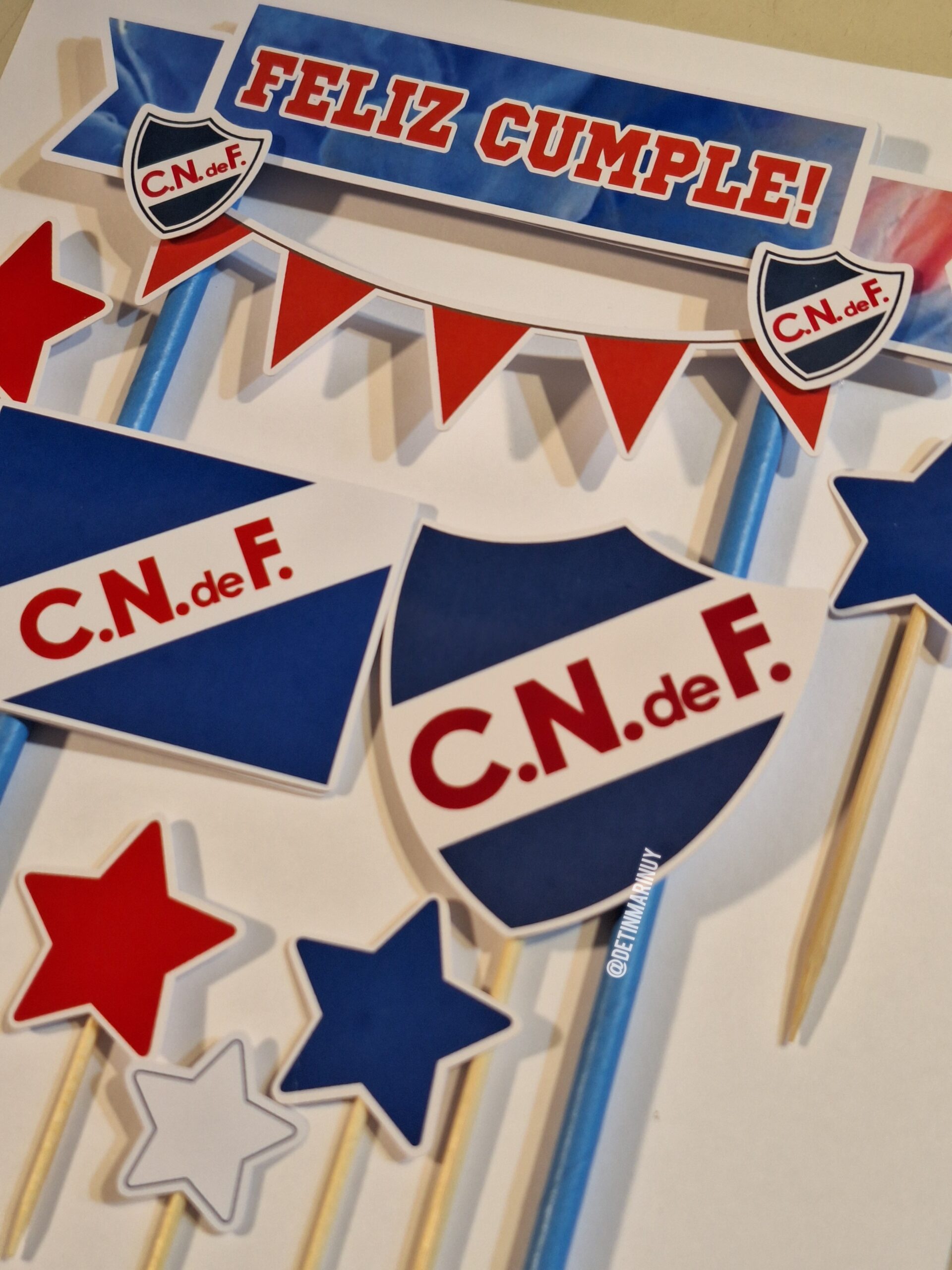 Topper de torta de Nacional Feliz Cumple - Imagen 4