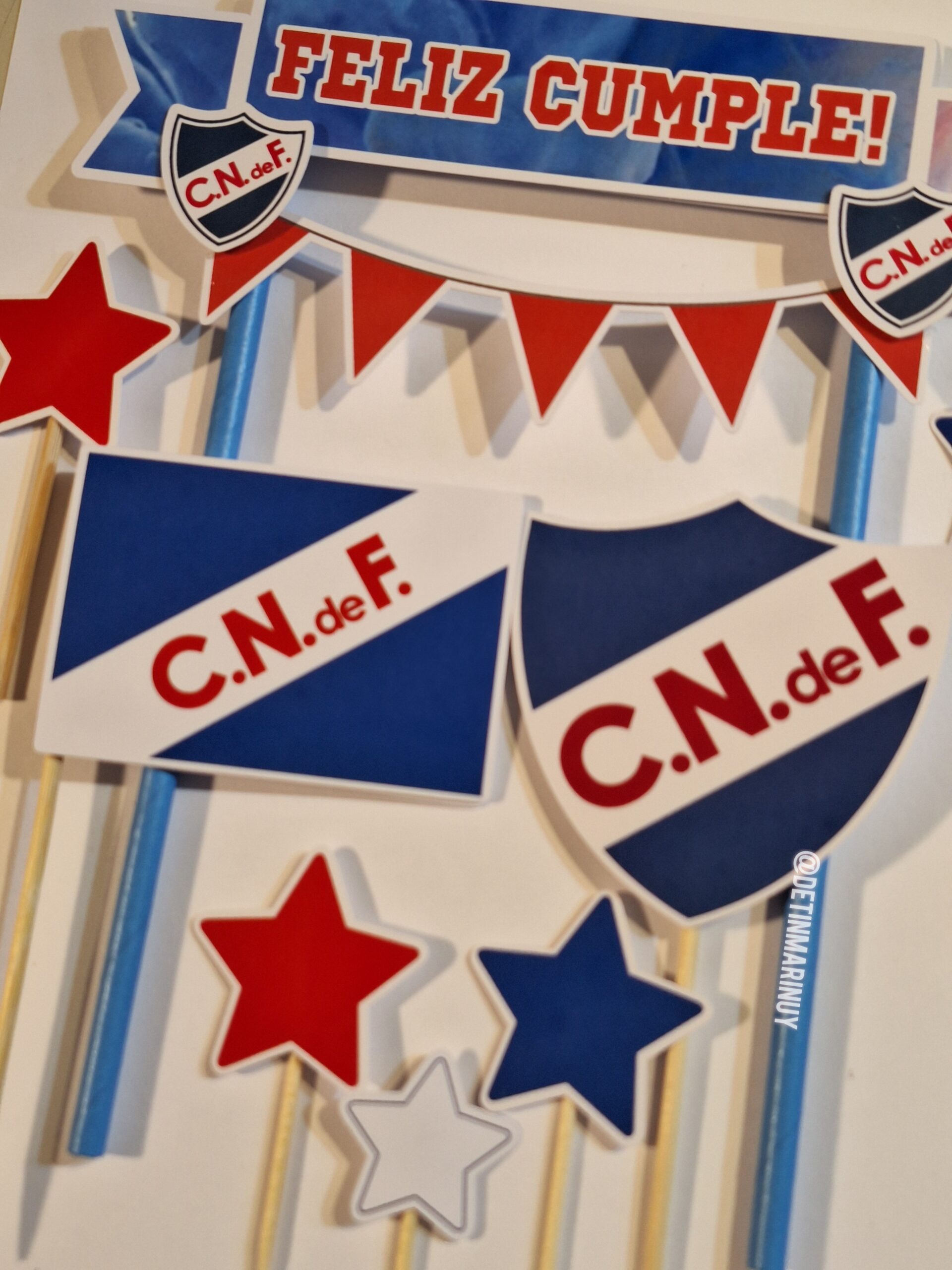Topper de torta de Nacional Feliz Cumple - Imagen 5