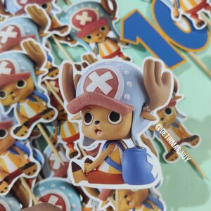 10 Toppers de cupcakes de Tony Tony Chopper de One Piece