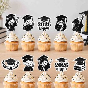 Toppers para Cupcakes de Graduación x 12