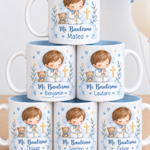Tazas de bautismo personalizadas