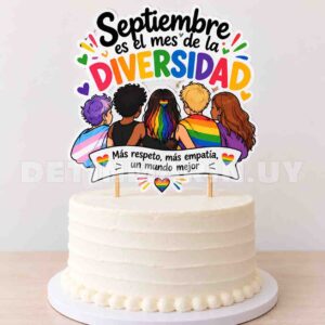 Topper de torta Diversidad