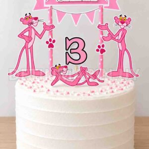 Topper de torta de La Pantera Rosa personailzado