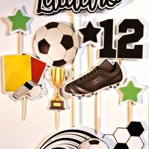 Topper de torta de futbol