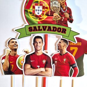 Cristiano Ronaldo adorno de torta cake topper personalizado