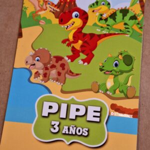 Bolsas para sorpresitas y tarjetones personalizados Dinosaurios