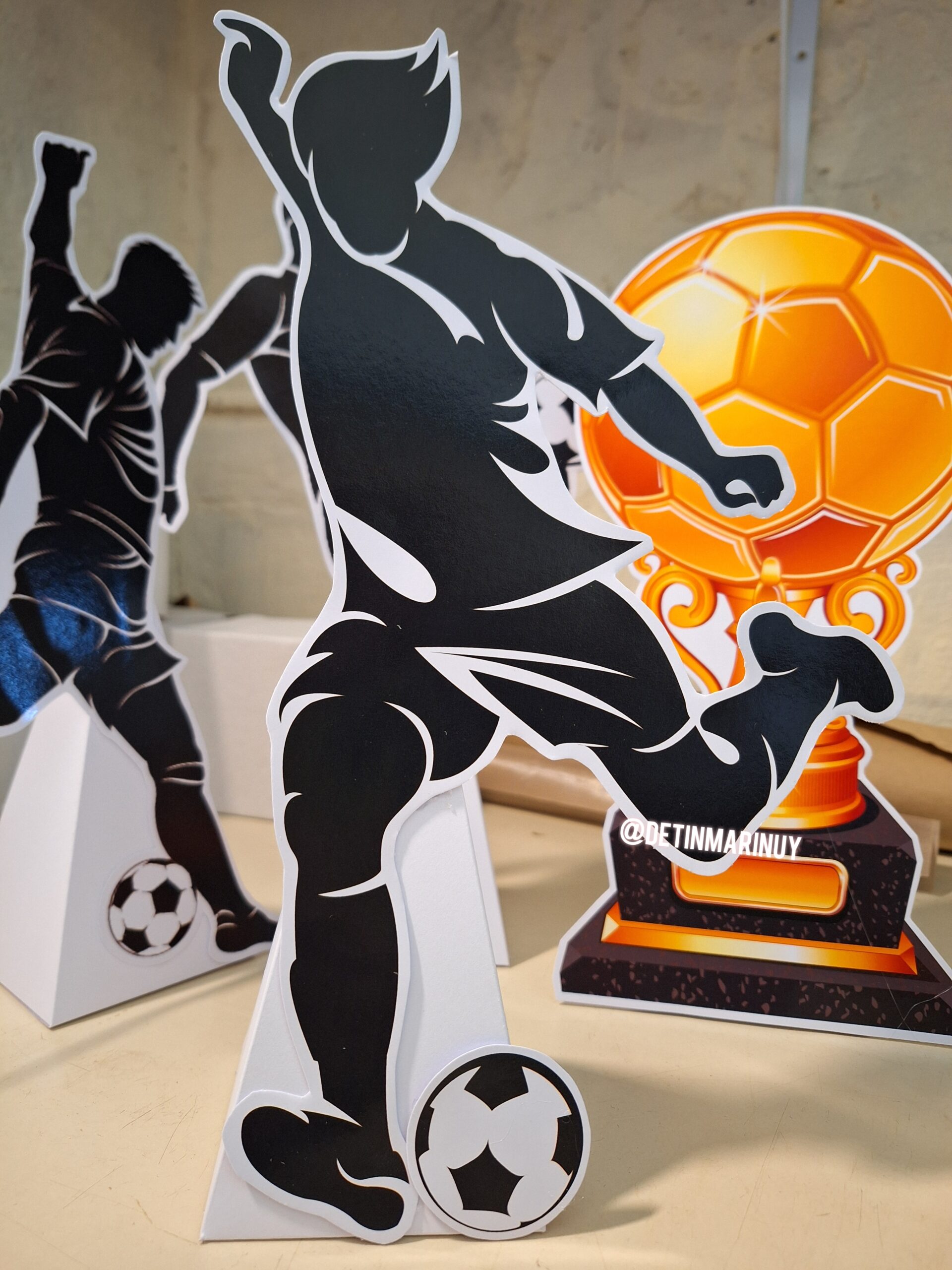 Figuras Decorativas de Fútbol - Centros de Mesa - Imagen 4