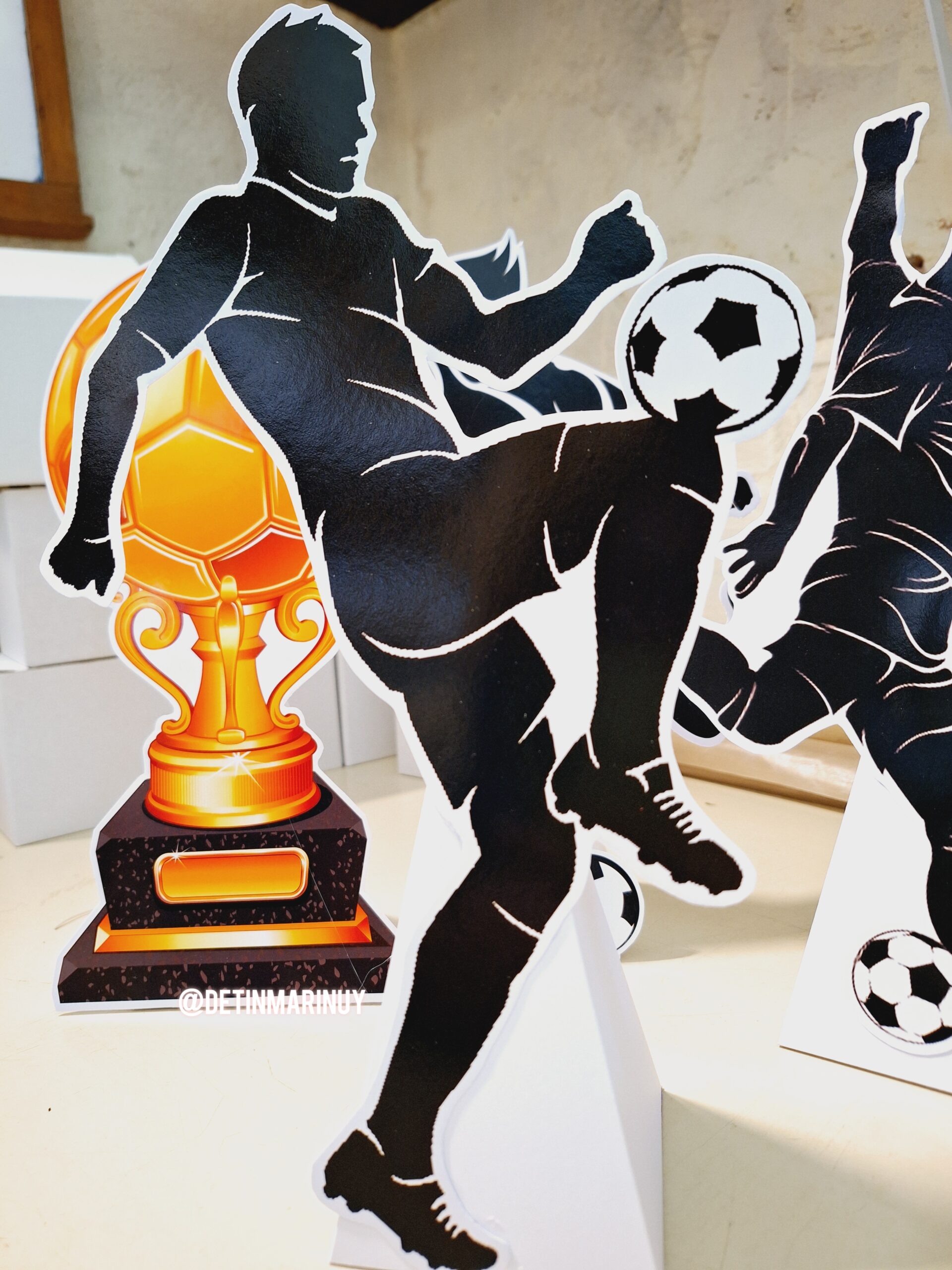 Figuras Decorativas de Fútbol - Centros de Mesa