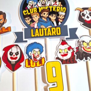 Topper de torta Fede Vigevani, Club Misterio y los payasos de la Deep Web