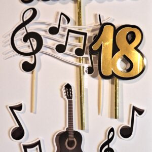 Topper de Torta de Musical Personalizado